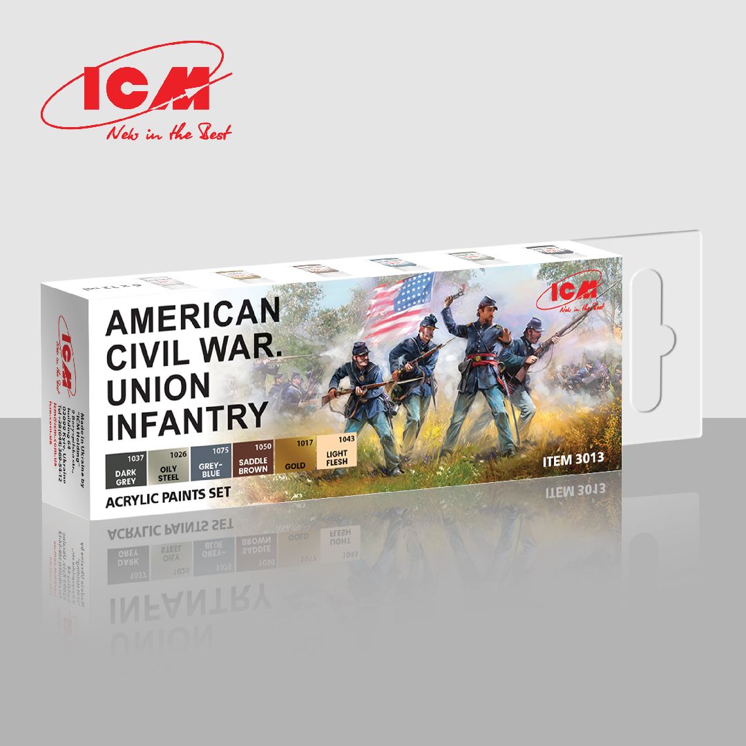 ICM Acrylic Paint Sets for American Civil War (6 colours)