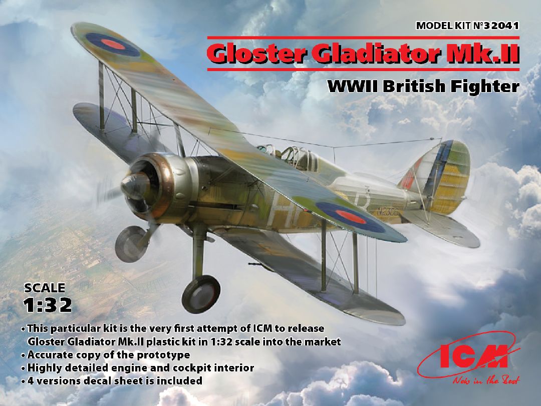 ICM 1/32 Gloster Gladiator Mk.II, WWII British Fighter