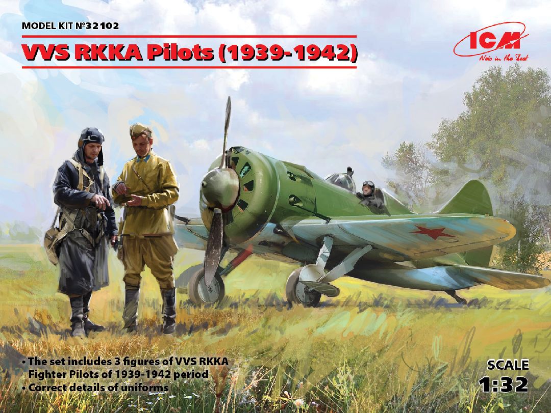 ICM 1/32 VVS RKKA Pilots (1939-1942) (3 figures)