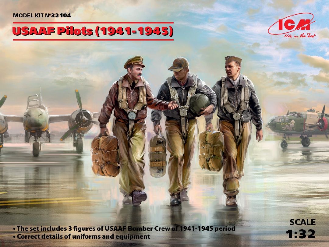 ICM 1/32 USAAF Pilots (1941-1945) (3 figures)