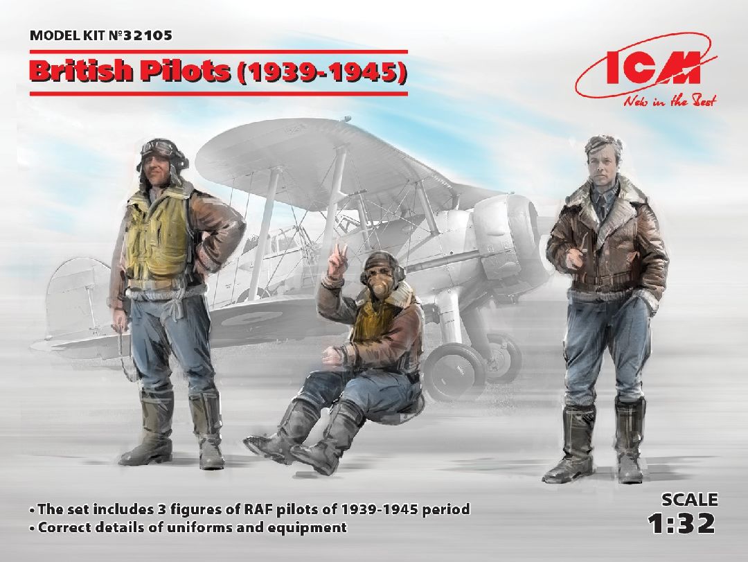 ICM 1/32 British Pilots (1939-1945) (3 figures)