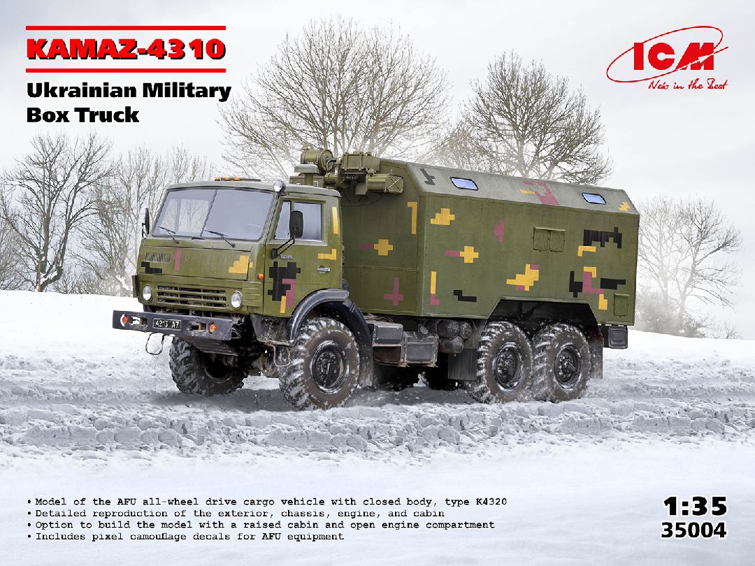 ICM 1/35 KAMAZ-4310, Ukrainian Military Box Truck
