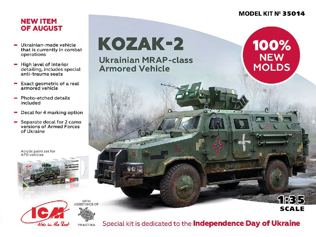ICM 1/35 'Kozak-2', Ukrainian MRAP-class Armored Vehicle