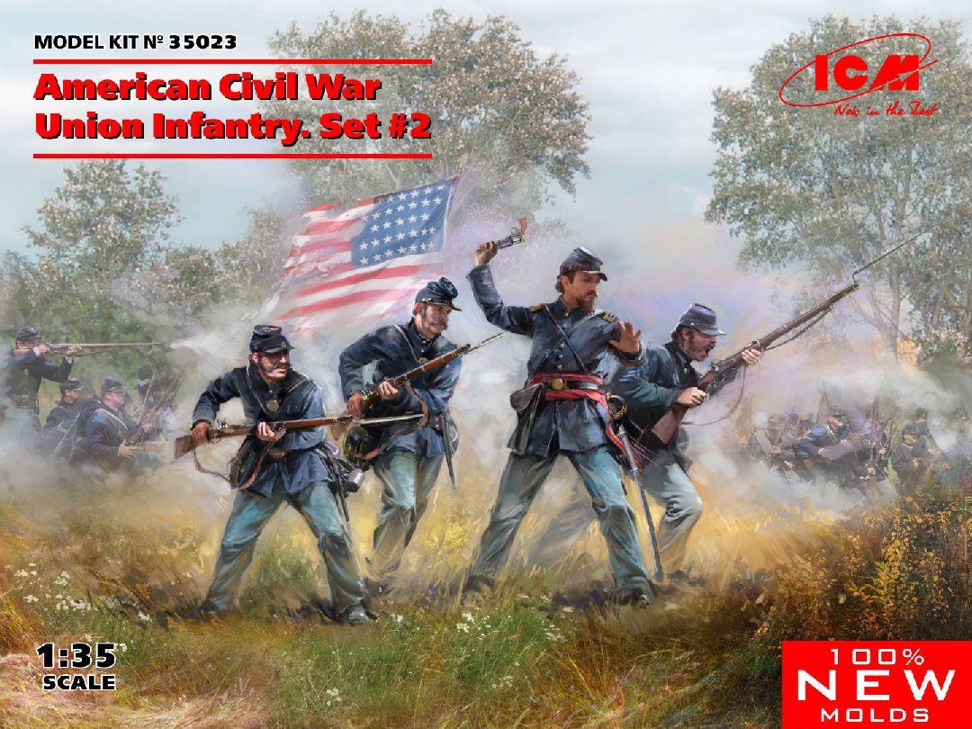 ICM 1/35 American Civil War Union Infantry. Set #2