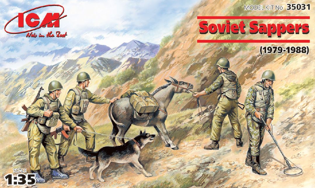ICM 1/35 Soviet Sappers (1979-1988) (4 figures)