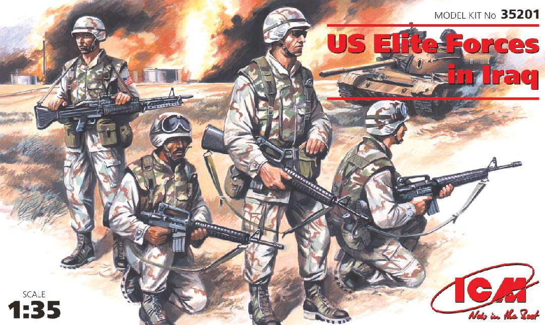 ICM 1/35 US Elite Forces in Iraq (4 figures - 4 soldiers)