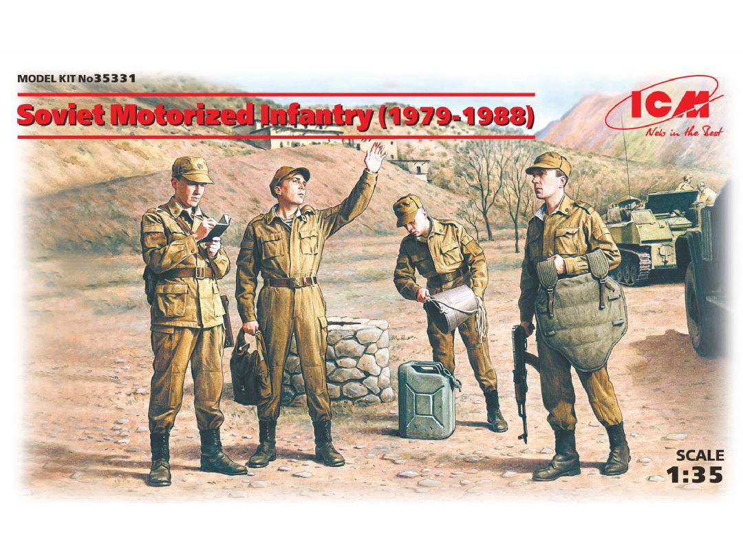 ICM 1/35 Soviet Motorized Infantry (1979-1988) (4 figures)