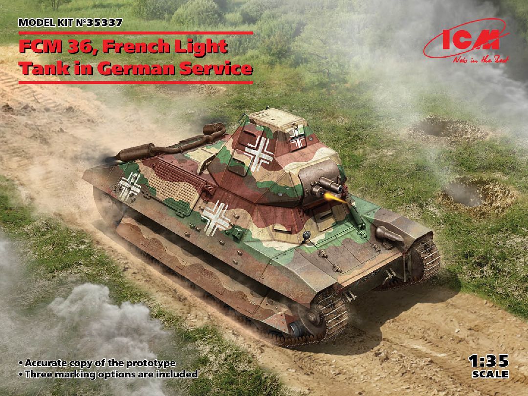 ICM 1/35 FCM 36, French Light Tank in German Service