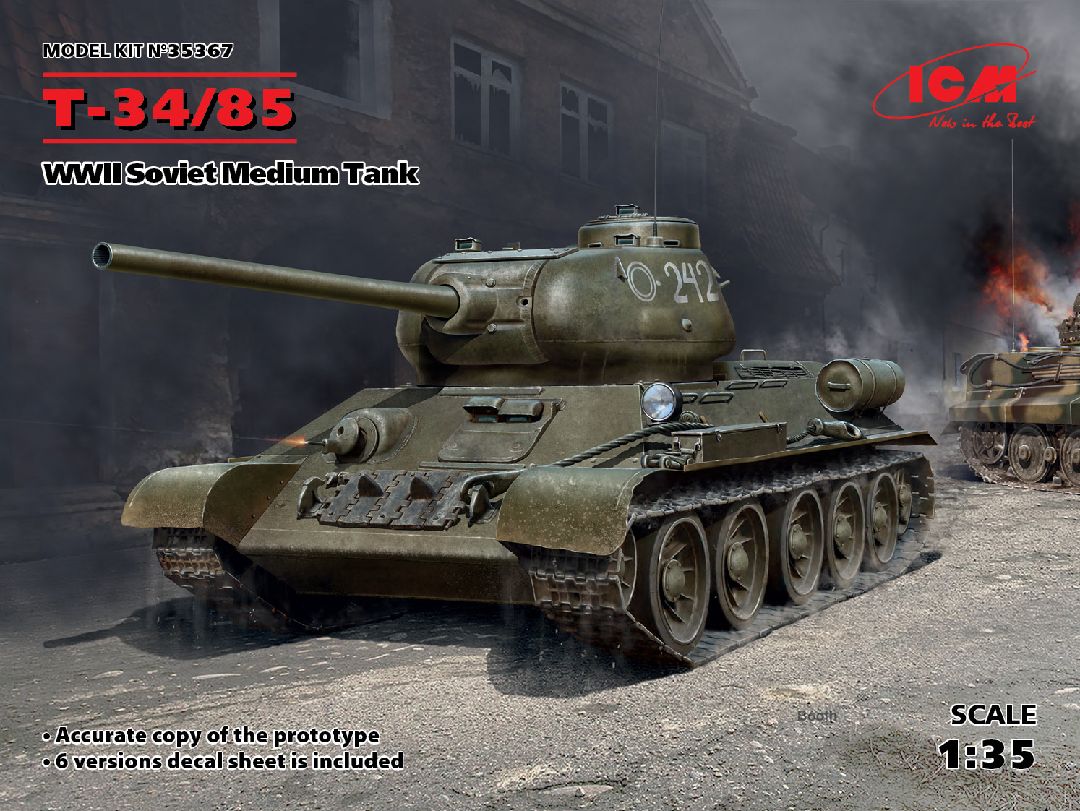 ICM 1/35 ?-34-85, WWII Soviet Medium Tank