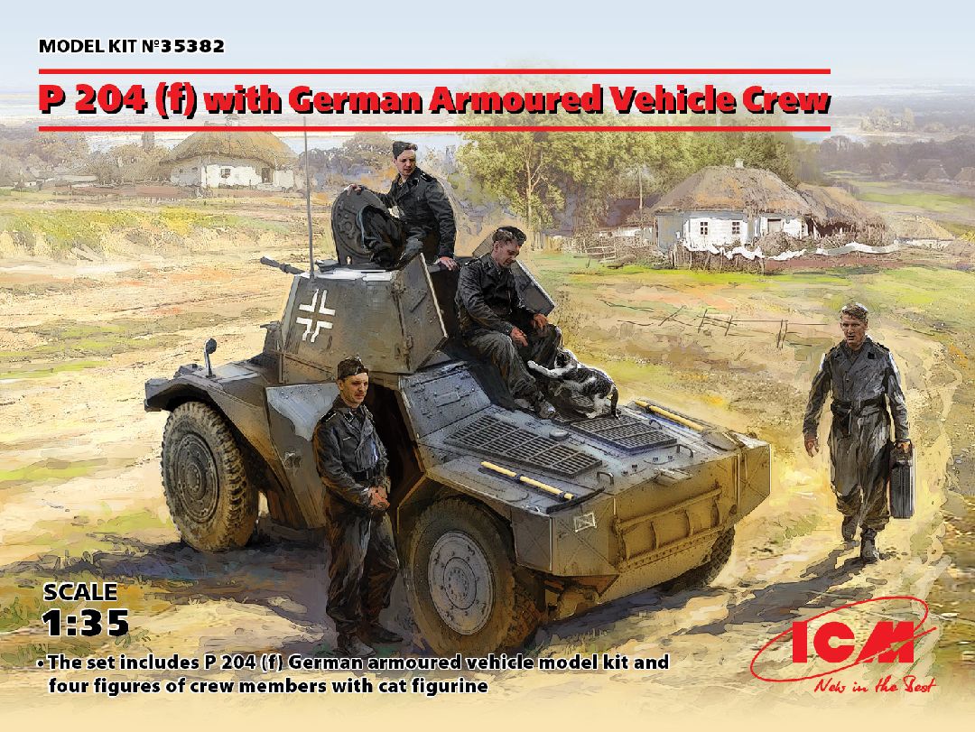 ICM 1/35 P 204 (f) with German Armoured Vehicle Crew