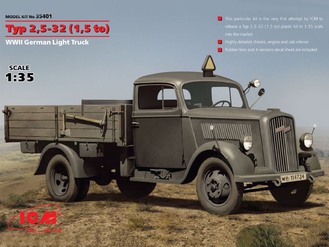 ICM 1/35 Typ 2,5-32 (1,5 to), WWII German Light Truck