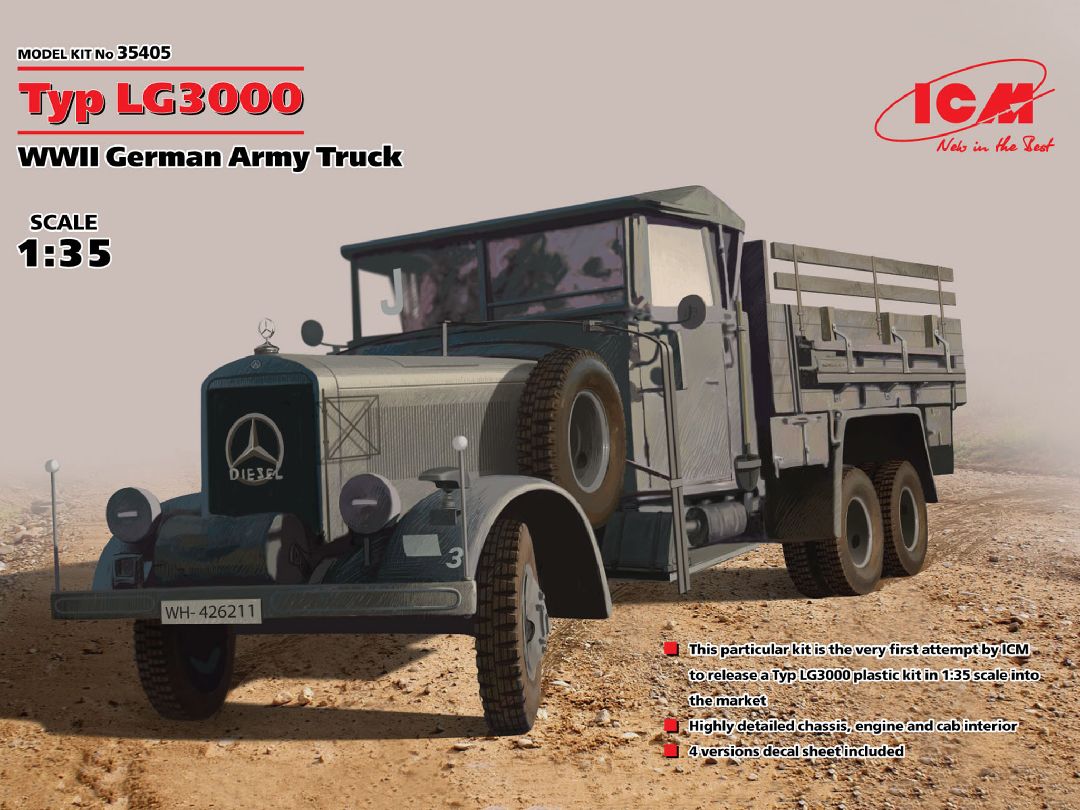 ICM 1/35 Typ LG3000, WWII German Army Truck
