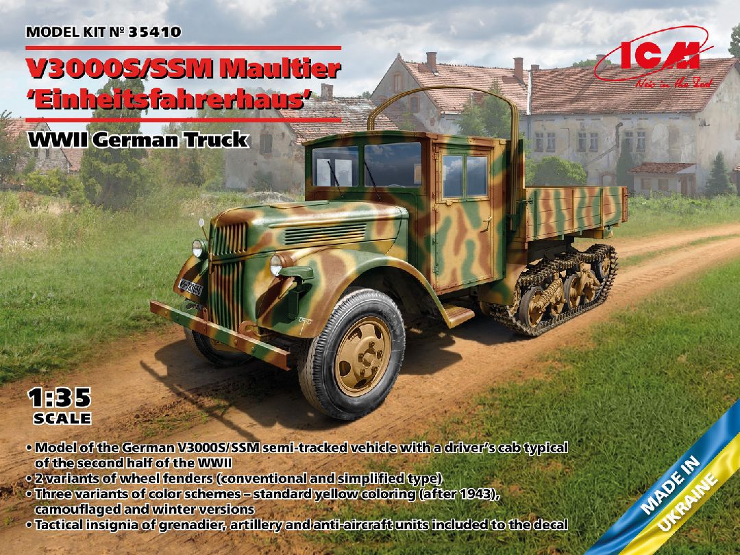 ICM 1/35 V3000S/SSM Maultier 'Einheitsfahrerhaus'