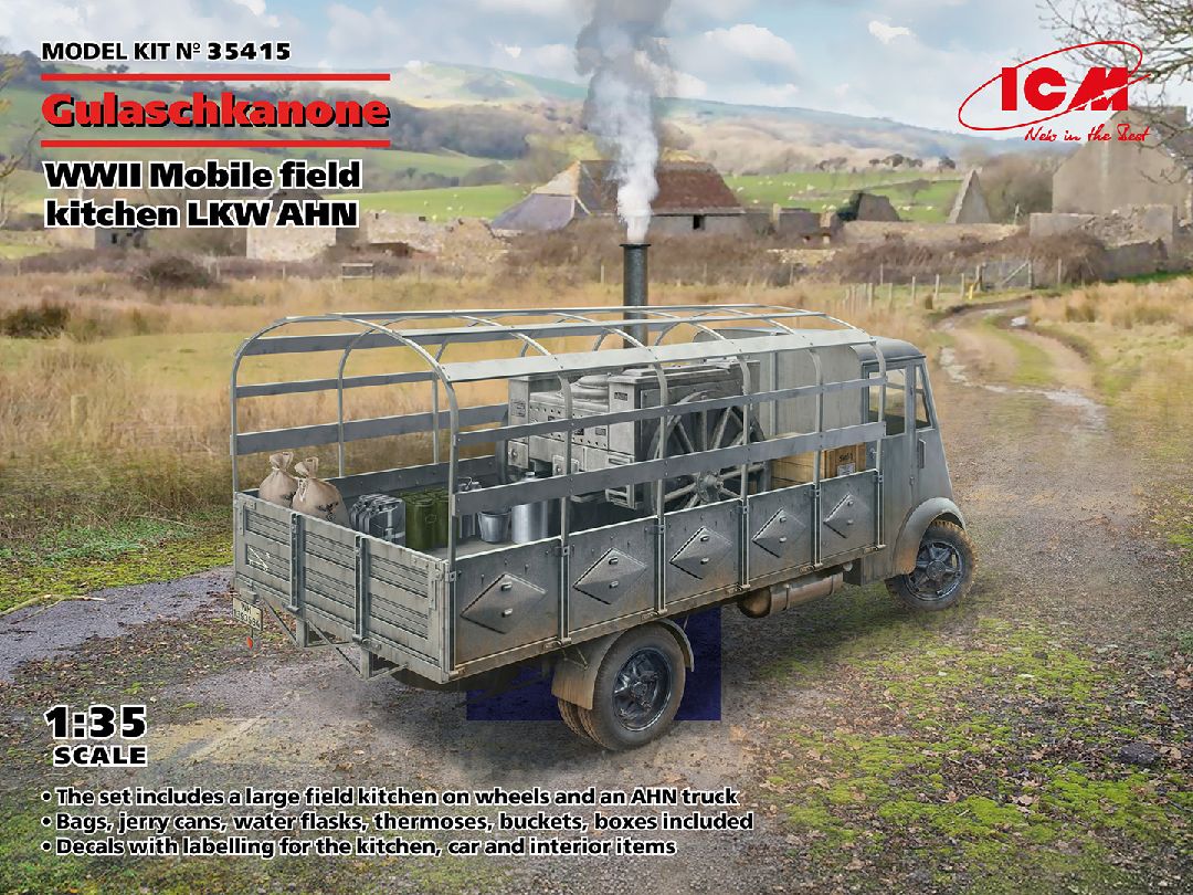 ICM 1/35 AHN 'Gulaschkanone', WWII German mobile field kitchen