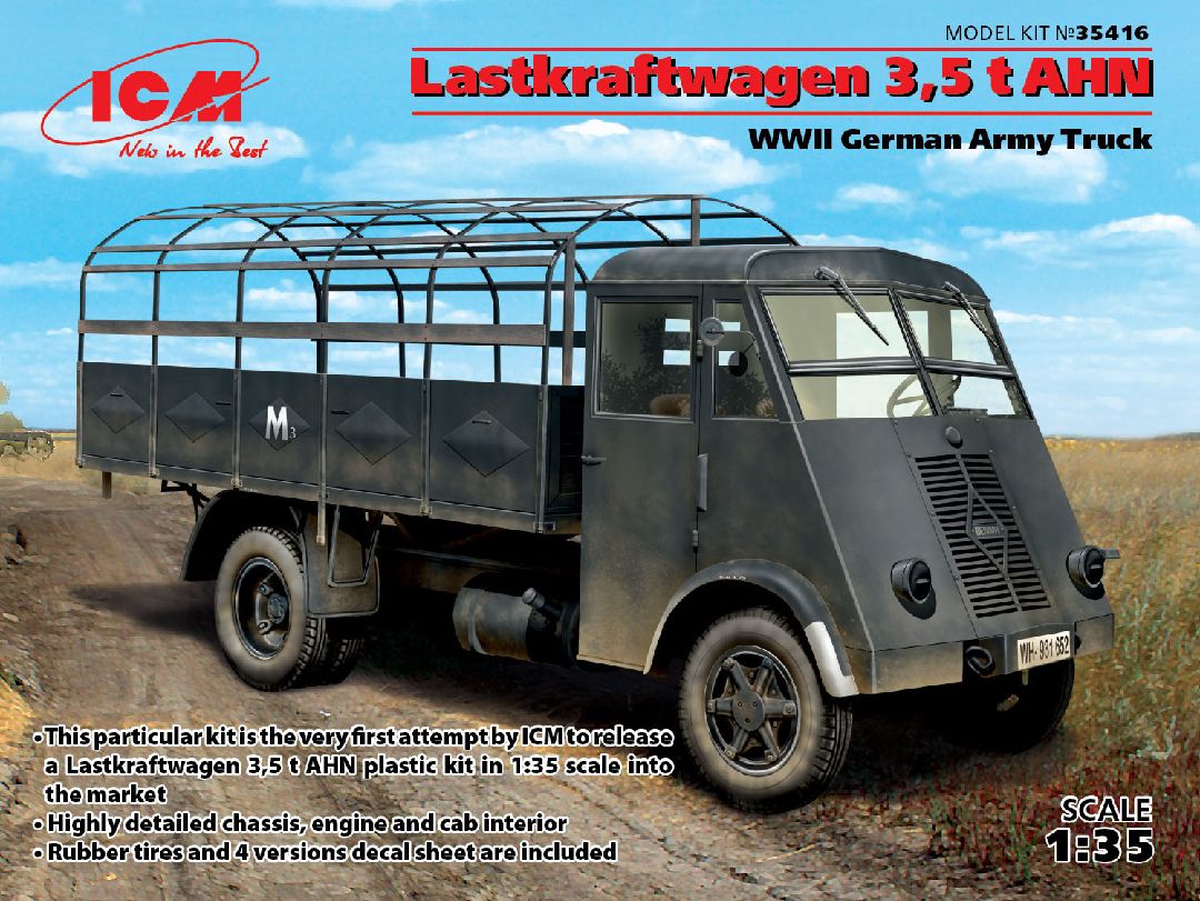 ICM 1/35 Lastkraftwagen 3,5 t AHN, WWII German Army Truck