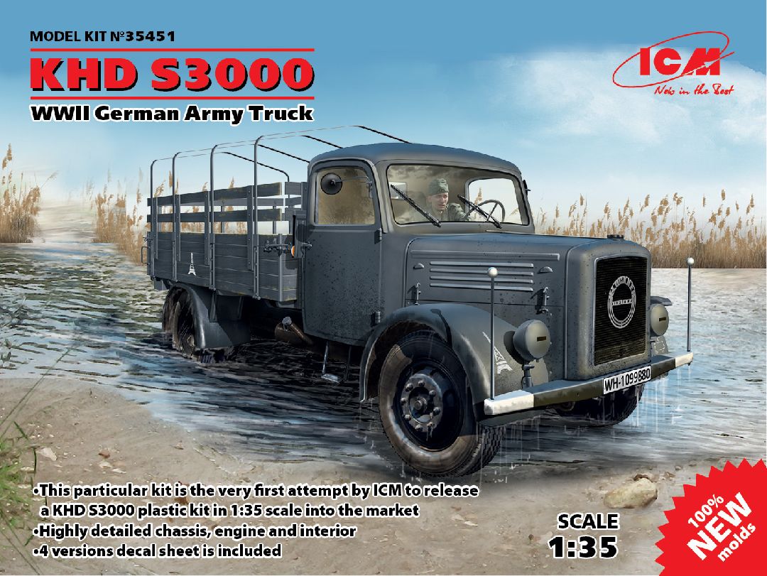 ICM 1/35 KHD S3000, WWII German Army Truck