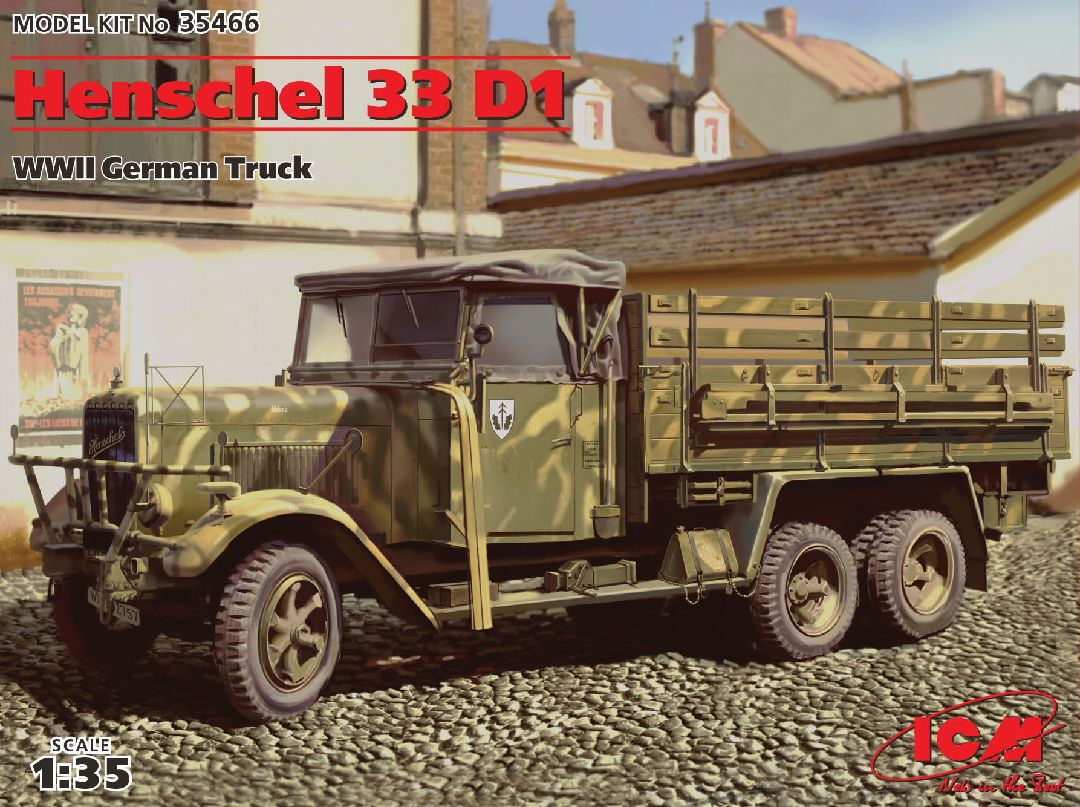 ICM 1/35 Henschel 33 D1, WWII German Army Truck