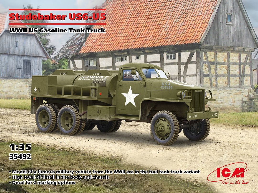 ICM 1/35 Studebaker US6-U5, WWII US Gasoline Tank Truck