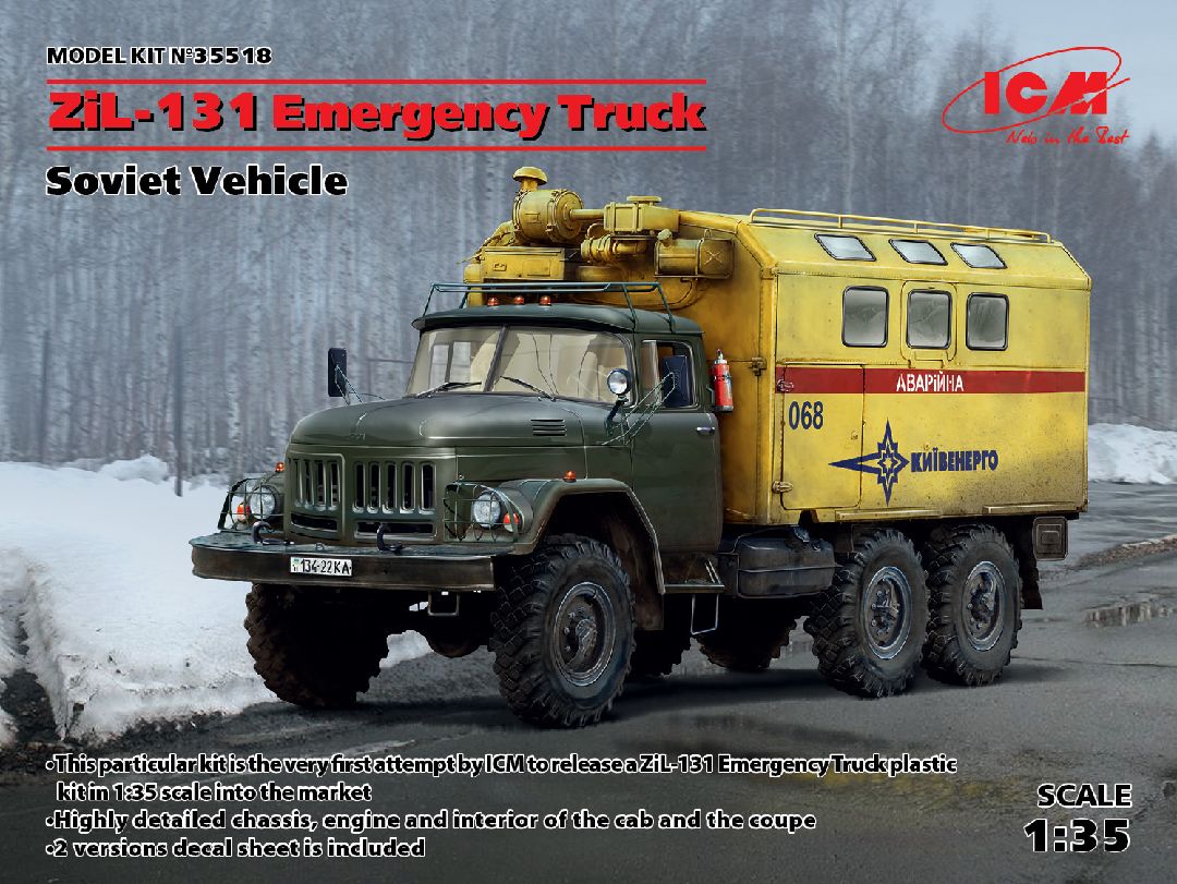 ICM 1/35 ZiL-131 Emergency Truck, Soviet Vehicle
