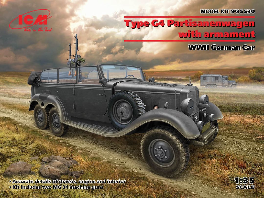 ICM 1/35 G4 with armament, WWII German Car