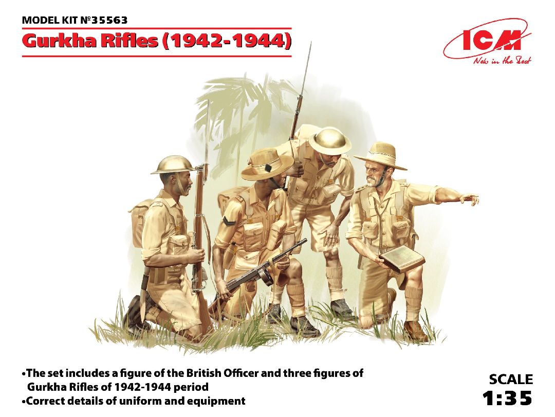 ICM 1/35 Gurkha Rifles (1944) (4 figures)