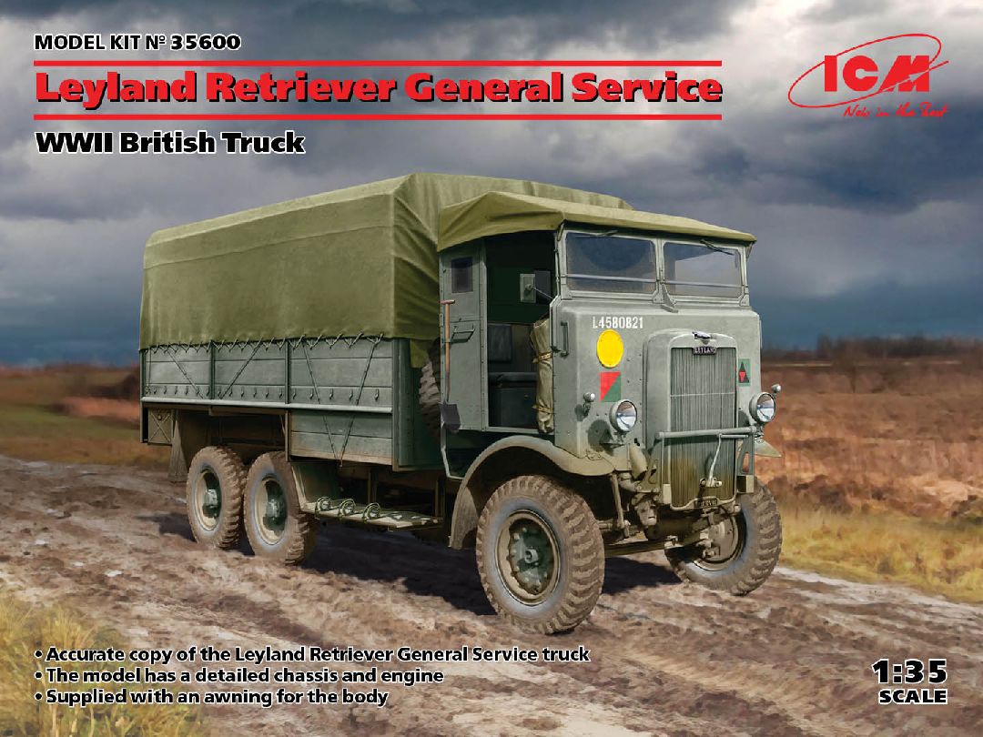ICM 1/35 Leyland Retriever General Service, WWII British Truck