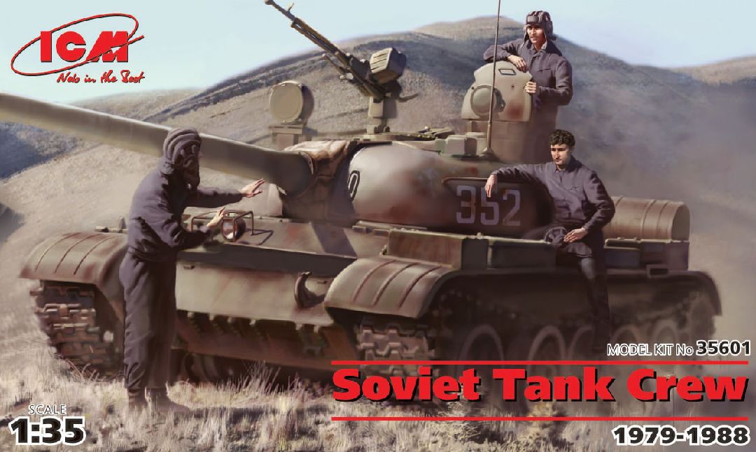 ICM 1/35 Soviet Tank Crew (1979-1988) (3 tankmen)