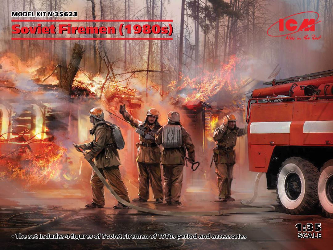 ICM 1/35 Soviet Firemen (1980s)