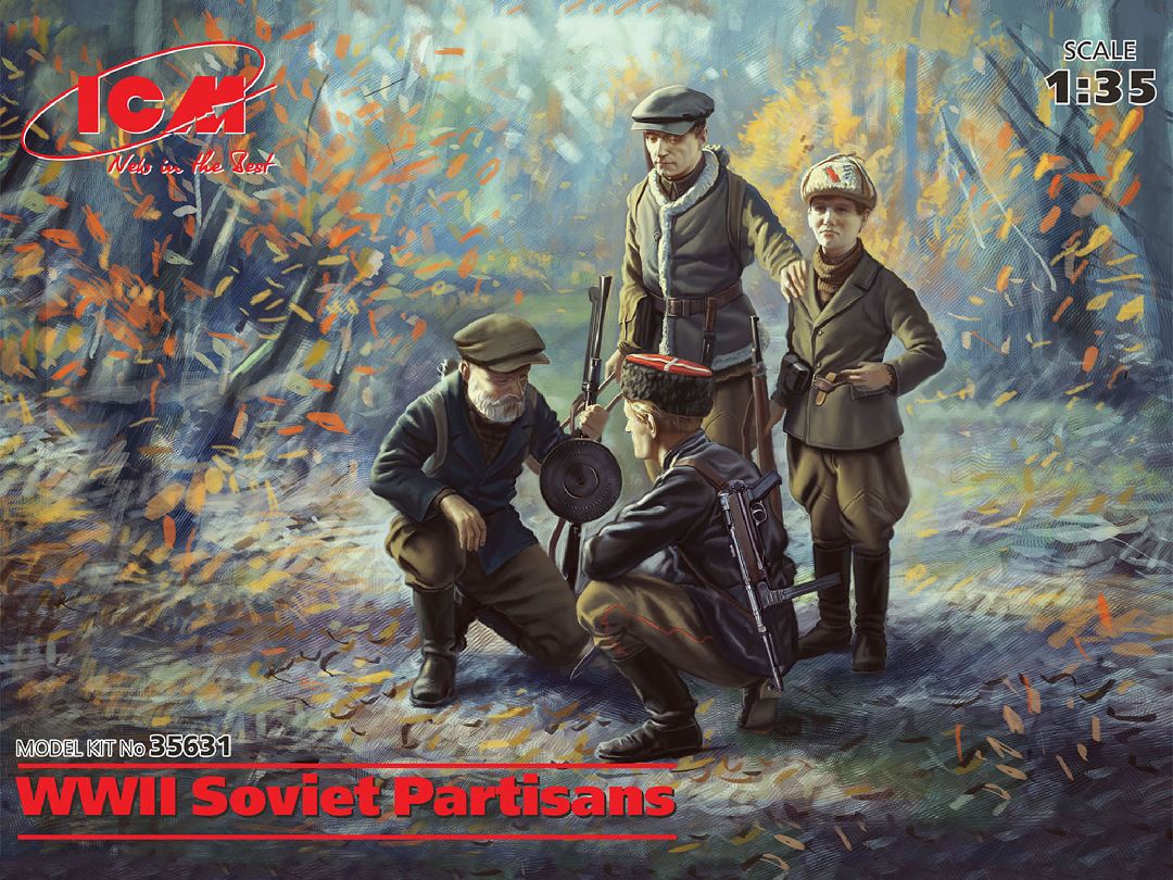 ICM 1/35 WWII Soviet Partisans (4 figures)