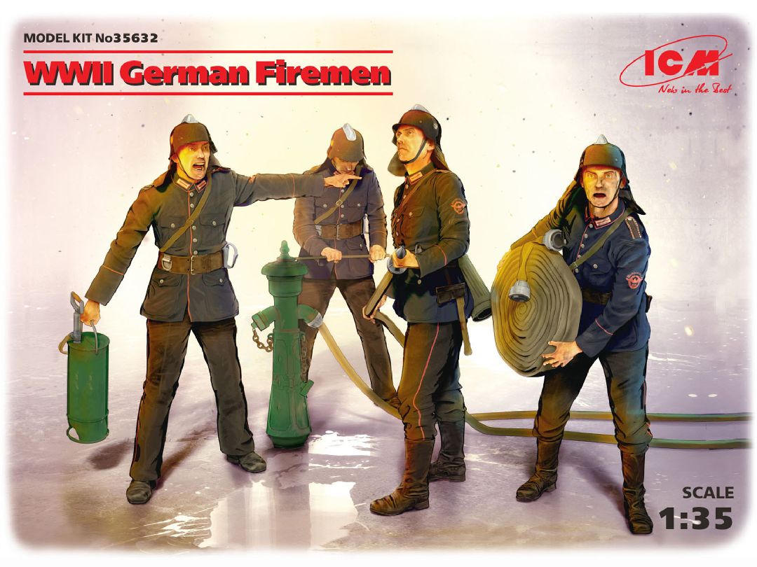 ICM 1/35 WWII German Firemen (4 figures)