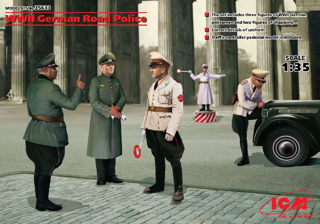 ICM 1/35 WWII German Road Police (5 figures)