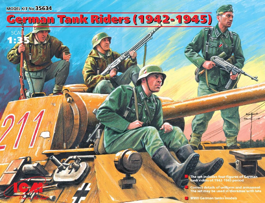 ICM 1/35 German Tank Riders (1942-1945), (4 figures)