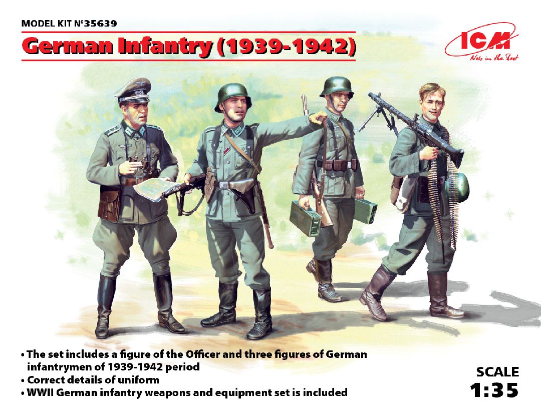 ICM 1/35 German Infantry (1939-1942) (4 figures)
