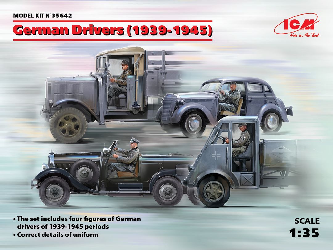 ICM 1/35 German Drivers (1939-1945) (4 figures)