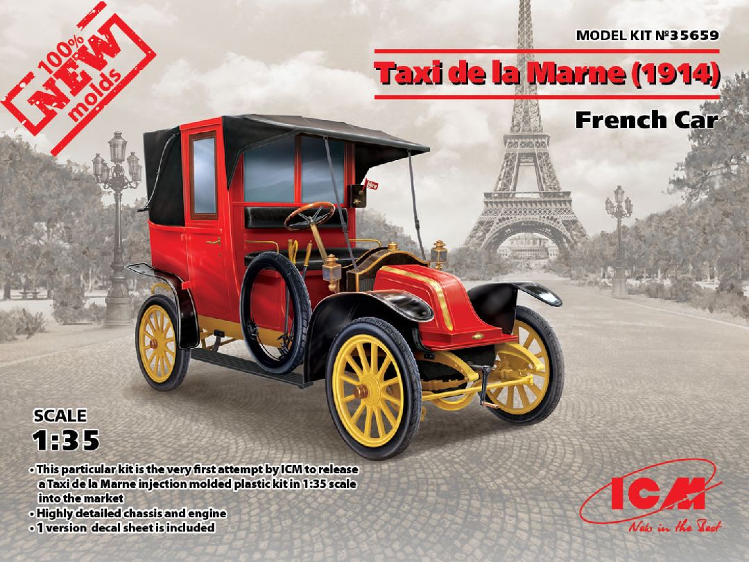 ICM 1/35 Taxi de la Marne (1914), French Car