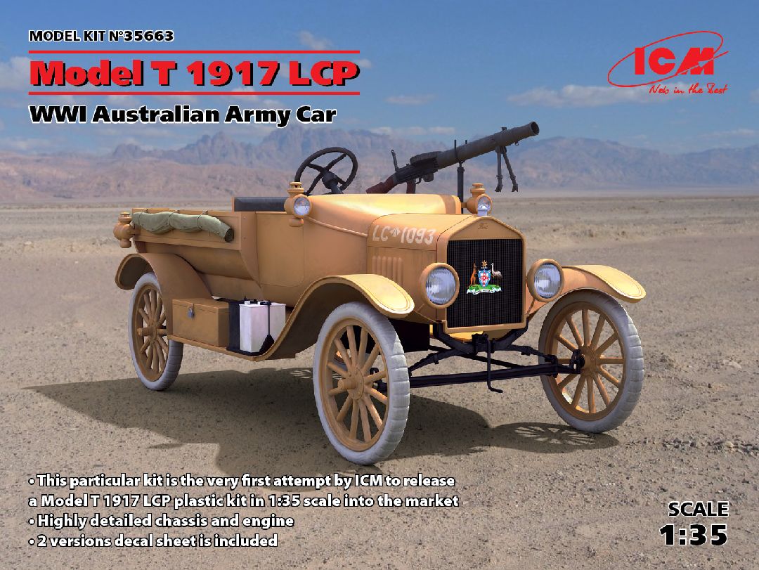 ICM 1/35 Model T 1917 LCP, WWI Australian Army Car