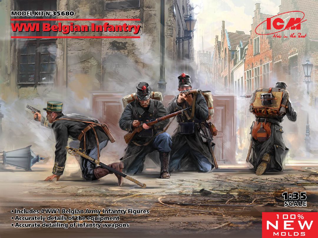 ICM 1/35 WWI Belgian Infantry