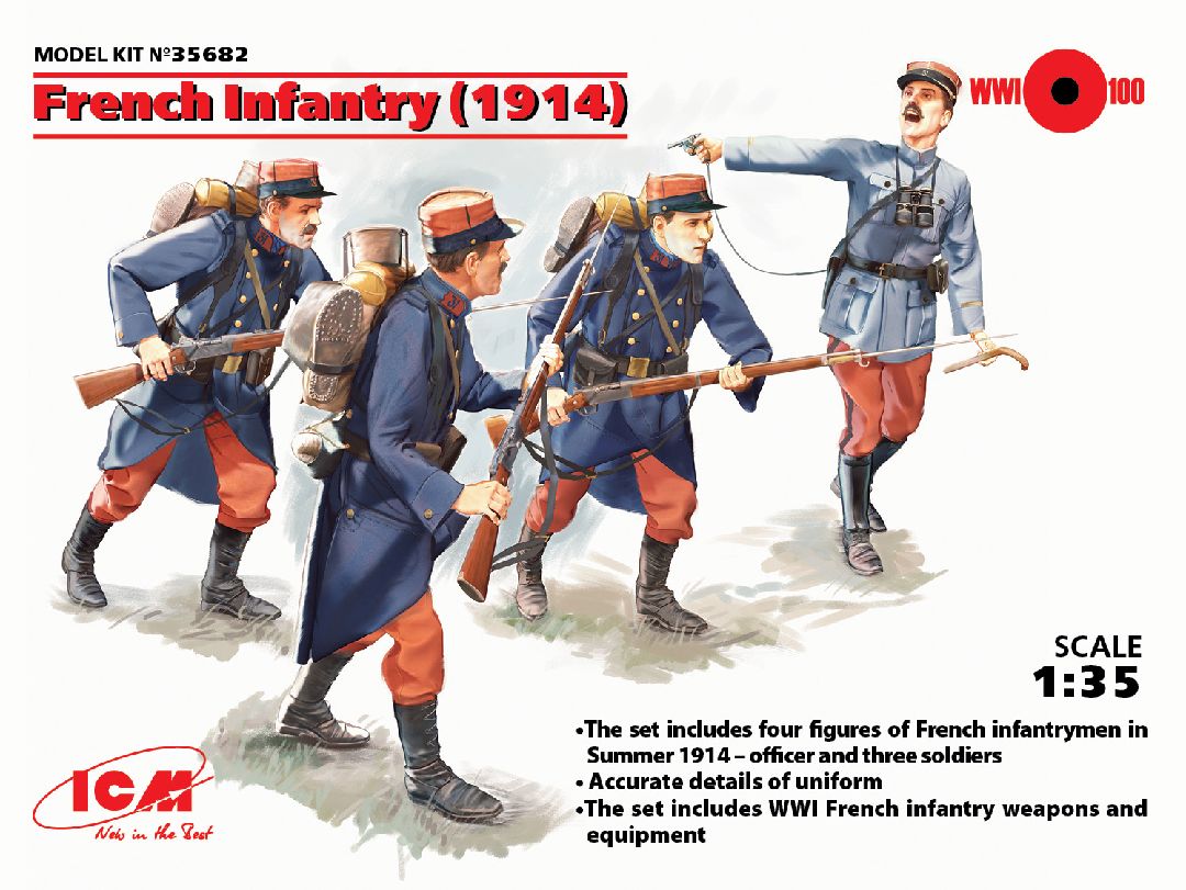 ICM 1/35 French Infantry (1914) (4 figures)