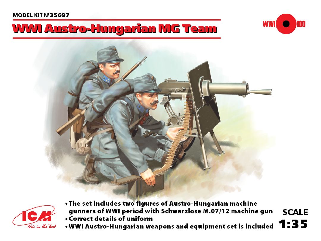 ICM 1/35 WWI Austro-Hungarian MG Team (2 figures)
