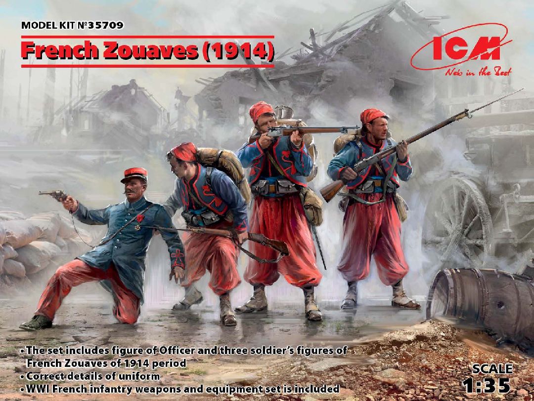 ICM 1/35 French Zouaves (1914) (4 figures)