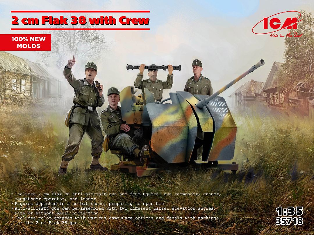 ICM 1/35 Flak 38 with Crew