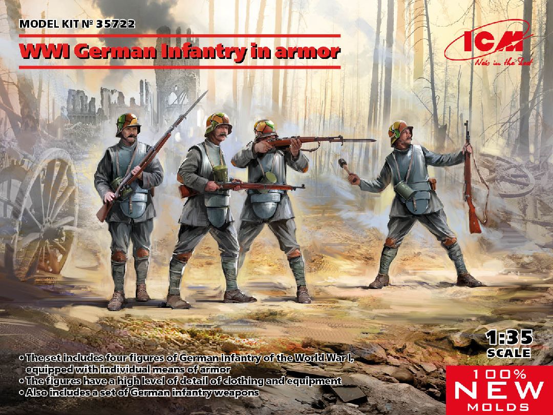 ICM 1/35 WWI German Infantry in ?rmor