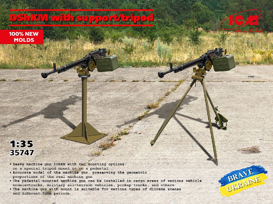 ICM 1/35 DShMK with Support / Tripod (100% new molds)
