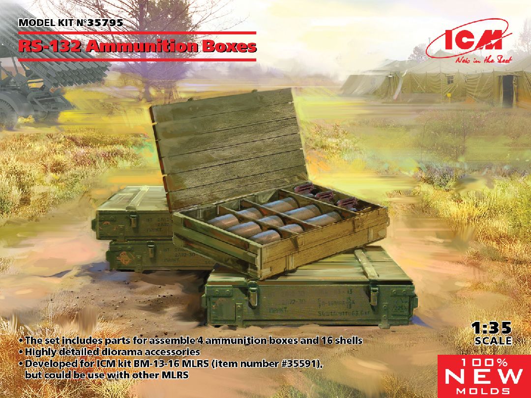 ICM 1/35 RS-132 Ammunition Boxes