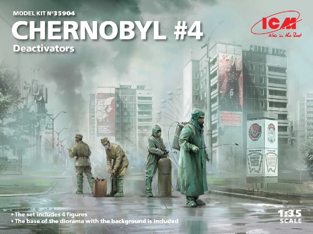 ICM 1/35 Chernobyl#4. Deactivators (4 figures)