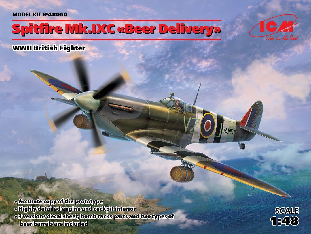ICM 1/48 Spitfire Mk.IXC "Beer Delivery", WWII British Fighter