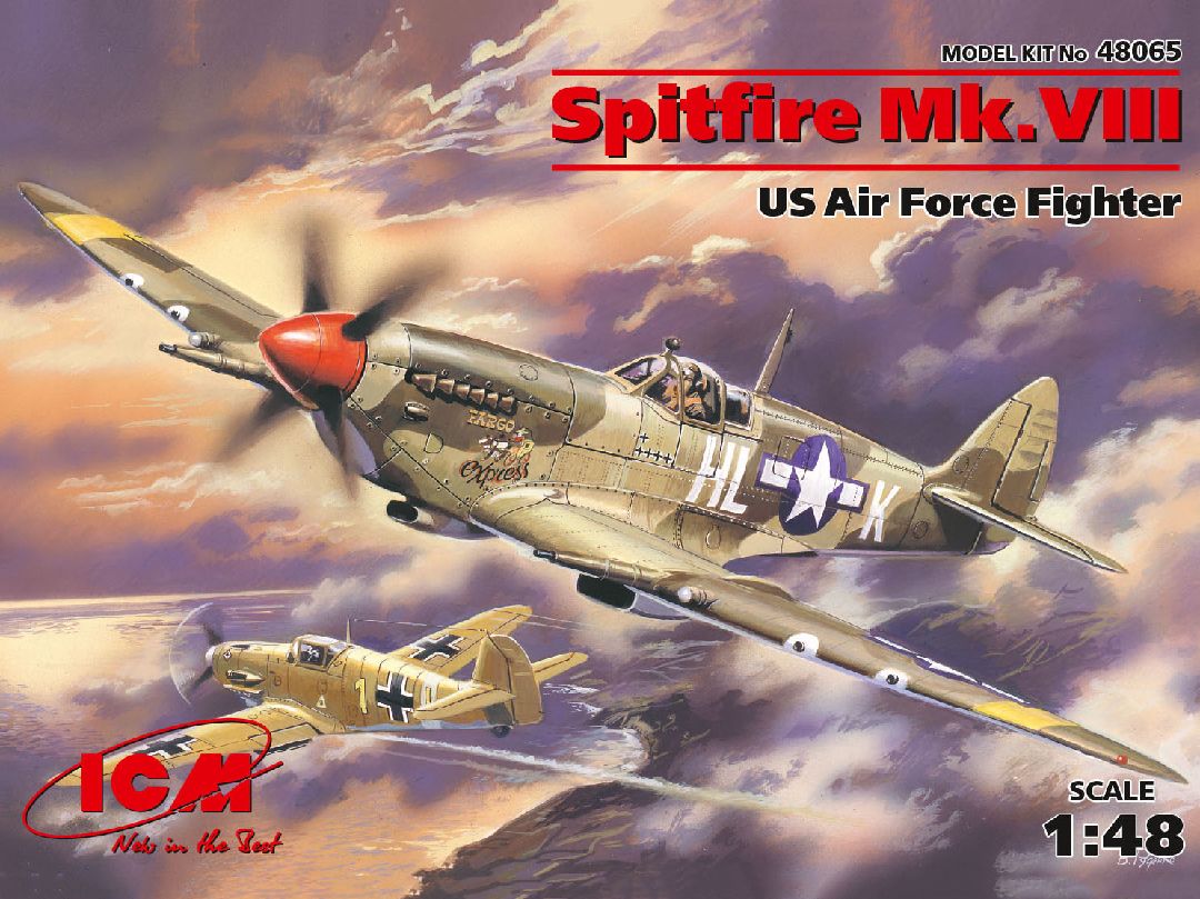 ICM 1/48 Spitfire Mk.VIII, WWII USAAF Fighter