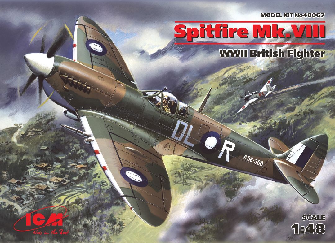 ICM 1/48 Spitfire Mk.VIII, WWII British Fighter
