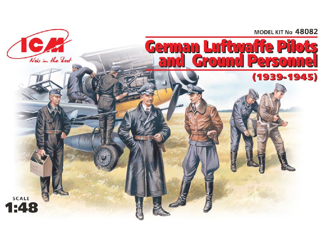 ICM 1/48 German Luftwaffe Pilots & Ground Personnel (1939-1945)