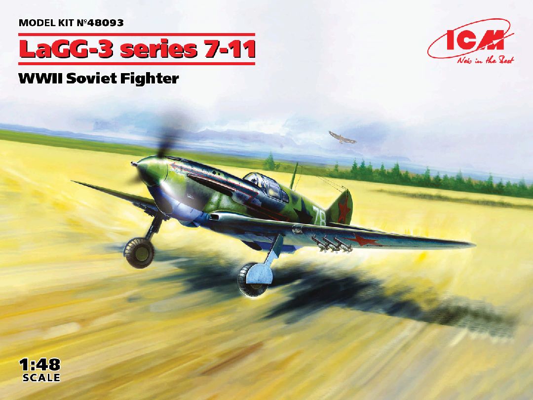 ICM 1/48 LaGG-3 series 7-11, WWII Soviet Fighter
